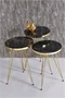 Image Set masute pentru reviste Prestige Bendir 3 330 Black Marble/Gold