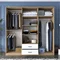 Image Dulap Mirage Meble BA130 6D2S Walnut/White