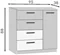 Image Тумба Modern Andi 4+1S Cashmere/White