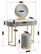 Image Туалетный столик Mebel Elite Sarah Grey/Golden