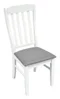 Image Set de bucatarie Evelin Cooper White + 4 scaune Wenyl White/NV-10WP Grey