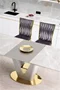 Image Masa de bucatarie Halmar Valentino (Light Gray/Gold)