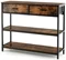 Image Masă consolă Costway JV10599CF Rustic Brown/Black