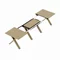 Image Madrid Extendable Table Natural Wood + Wood Legs