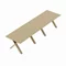Image Madrid Extendable Table Natural Wood + Wood Legs