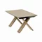 Image Madrid Extendable Table Natural Wood + Wood Legs