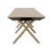 Image Madrid Extendable Table Natural Wood + Wood Legs