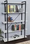 Image Etajera Prestige 5 Layer Wide 180x34x120 (White/Black)