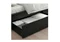 Image Кровать Ikea Malm/Luroy 2 ящика 90х200 (Черно-Коричневый)