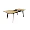 Image Pаздвижной стол Ori Natural + Black legs