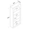 Image Стеллаж Mirage Meble HC116 (White)
