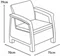 Image Set mobilier de gradina Heniver Novara 2+1+1+T (Anthracite)