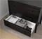 Image Комод Ikea Koppang 3 ящика 90x83 (Black/Brown)