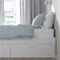 Image Кровать Ikea Brimnes с ящиками 160x200, White