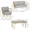 Image Set mobilier de gradina Outsunny 860-287V00YL (Yellow/Light Grey)
