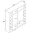 Image Шкаф Mirage Meble BA114 S 6D, Walnut/White