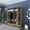 Image Шкаф Mirage Meble BA114 S 6D, Walnut/White