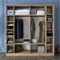 Image Шкаф Mirage Meble BA114 S 6D, Walnut/White