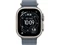 Image Apple Watch Ultra 3 GPS + LTE 49mm MEWH4 Natural Titanium Case Ancor Blue Ocean Band