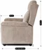 Image Fotoliu recliner Mebel Elite Spencer, Beige