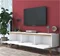 Image Тумба РТВ Mirage Meble D1, White/Light Walnut