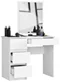 Image Туалетный столик Akord T-6/SL 500x600 Left, White