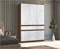 Image Dulap Modern Komfi 120cm, Brandy Castello Oak/Craft Oak White