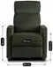 Image Fotoliu‑recliner Mebel Elite Danny, Green