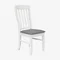Image Set de sufragerie Evelin COOPER White + 4 COCO White/NV-10WP Grey