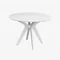 Image Обеденный набор Evelin Raffles Round White + 4 Wenyi White/NV-10WP Grey