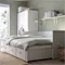 Image Pat pliabil Ikea Hemnes 3 ящика 80х200 white