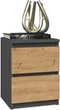 Image Тумба прикроватная TopEshop Malwa M2 Anthracite/Artisan Oak