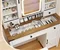 Image Туалетный столик с табуретом Costway HU10924DE-WH+ White