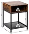 Image Тумба прикроватная Costway JV11179CF Brown