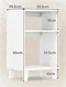 Image Тумба прикроватная Costway JV11694WH White