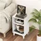 Image Тумба прикроватная Costway JV11694WH White