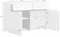 Image Тумба Helvetia Cross 2D2S White/Black
