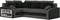 Image Диван угловой Magnifico Meble Grande Left Shelf Bonell Left (Grey/Black)