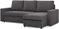 Image Canapea colțar Magnifico Meble Neo LL Straight Bonell Poso 022 Dark Grey