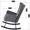 Image Fotoliu balansoar Mebel Elite Jackson Grey/Black