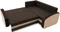 Image Canapeaua colțar Magnifico Meble Grande Left Shelf Brown/Cappuccino