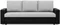 Image Canapea Magnifico Meble Luna Lawa 9/Real 11 Light Grey/Black