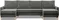 Image Диван П-образный Magnifico Meble Blank U Bonel Kronos 15 Light Grey