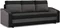 Image Диван Magnifico Meble Orion Bonell Mikrofaza 15/Mikrofaza 27 Black/Grey