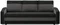 Image Диван Magnifico Meble Orion Bonell Mikrofaza 15/Mikrofaza 27 Black/Grey