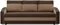 Image Диван Magnifico Meble Orion Bonell Mikrofaza 20/Mikrofaza 48 Brown/Cappuccino