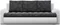 Image Диван Magnifico Meble Foresta Lawa 17/Real 17 Dark Grey/White