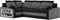 Image Диван угловой Magnifico Meble Grande Left Shelf Bonell 15/27 Left Black/Grey