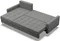 Image Canapea colțar Magnifico Meble Elma LL Bonell Lux 06 Dark Grey