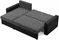 Image Canapea colțar Magnifico Meble Luna LL Lawa 17/Real 11 Left Dark Grey/Black